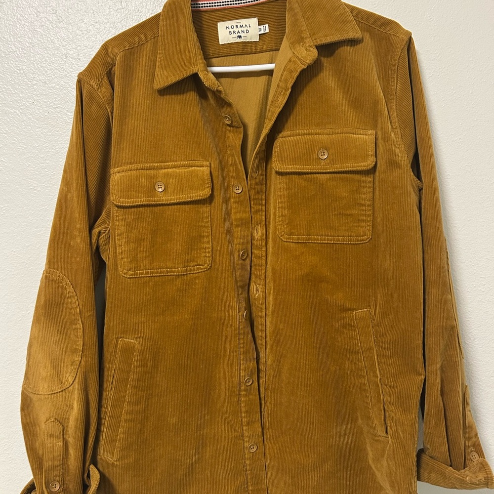 The Normal Brand Tan/mustard yellow Corduroy Shirt